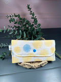 sunshine quilted fabric wallet