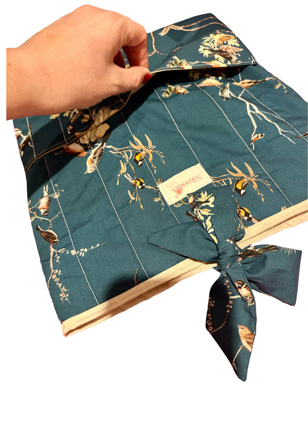 'A birds calling' quilted journal sleeve