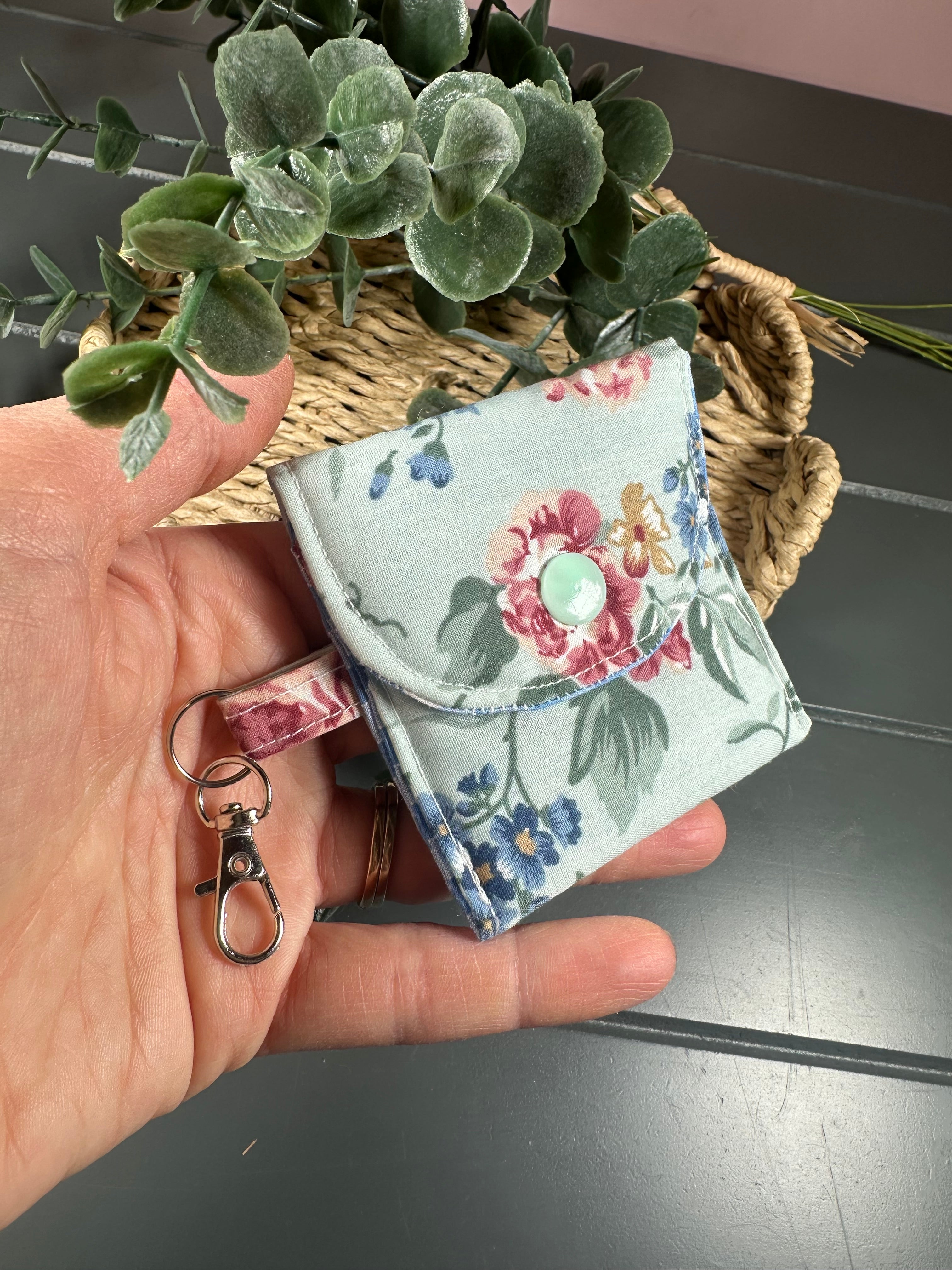 Floral green airpod case