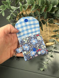 Blue floral airpod case