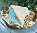 Fox and friends fabric corner bookmarks