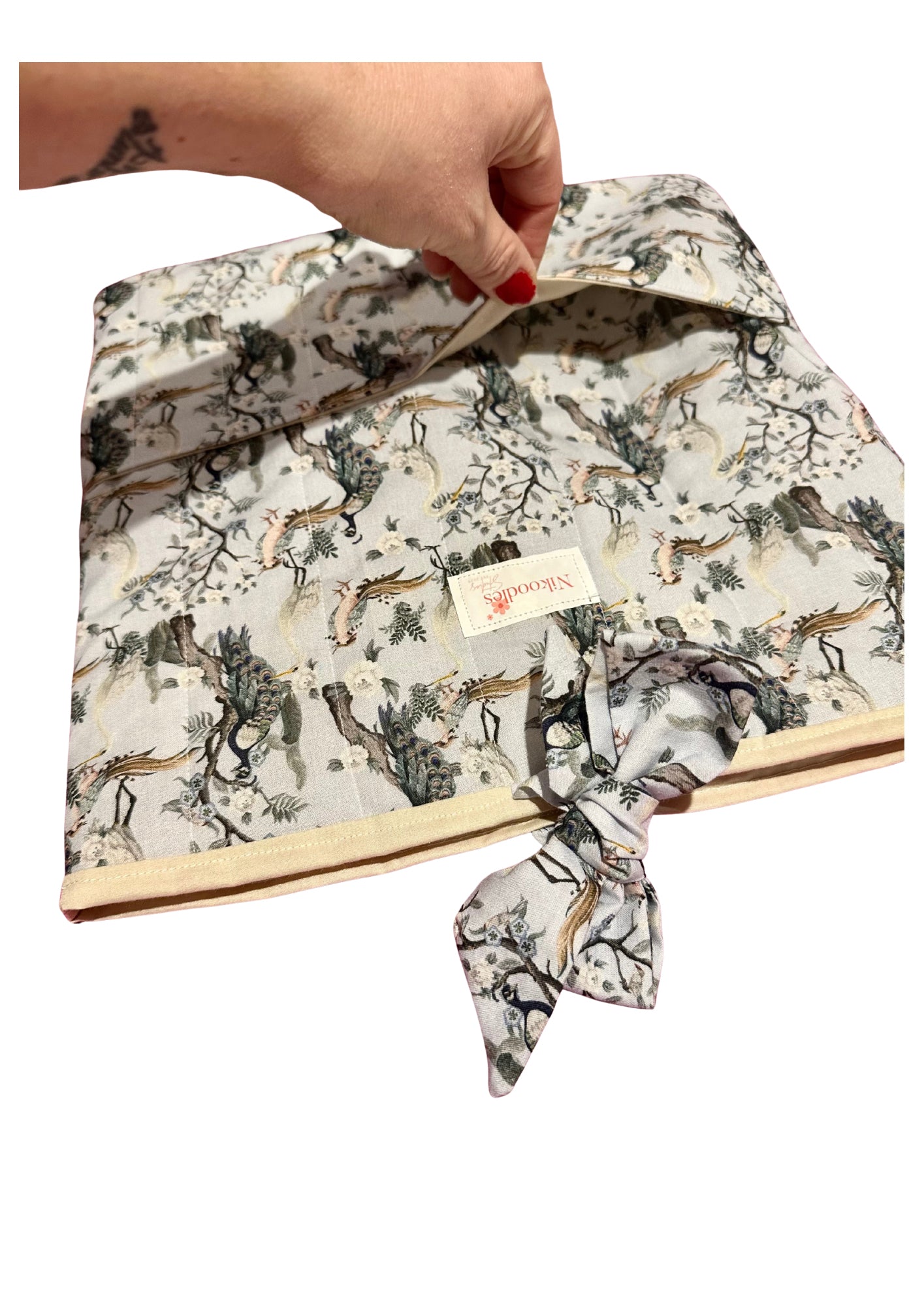 Peacock journal sleeve